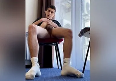 Hairy Legs White Socks Handjob