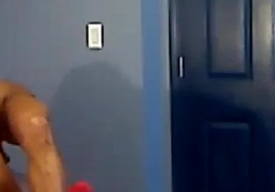 Kennie Jai Works Out in Front of Roommate...and Things Start to Heat up Real Quick!!