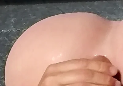 Closeup Anal Fucking Ass Doll with Uncut Natural Big Dick