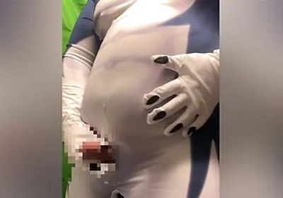 Japanese Chubby Masturbating In A Suit