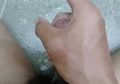 Asia Boy in Toilet