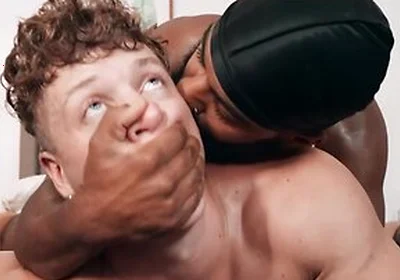 Bearded Stud Shadow Bites Felix Foxs Neck Before Putting Him On His Knees To Fuck His Face
