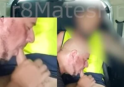 Str8 Aussie Tradie Gets First Time Gay Blow Job - Subtitled