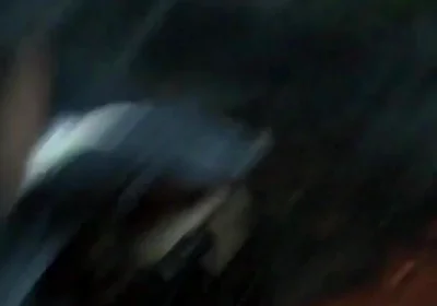 Cumshot in Public at Night