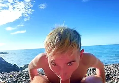 Young Guys Fucking On A Public Beach