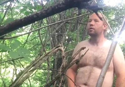 Outside Being Wild Jerking off