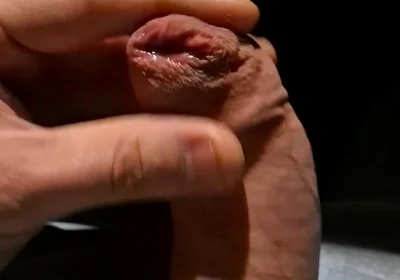 Leaking Precum From My Tight Foreskin