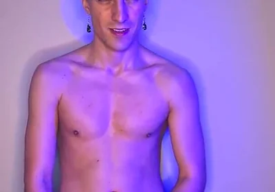 Green-haired Twink Strokes It Standing
