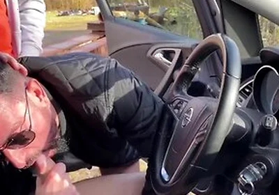 2 Slutty Guys Suck Me Dry In My Truck Rest Stop Blowjob