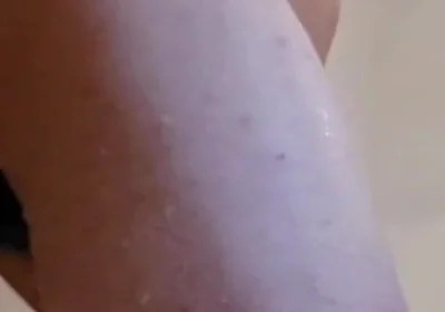 Husband Riding Huge Dildo in Shower