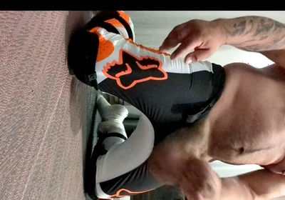 Wearing my MX pants and cumming.
