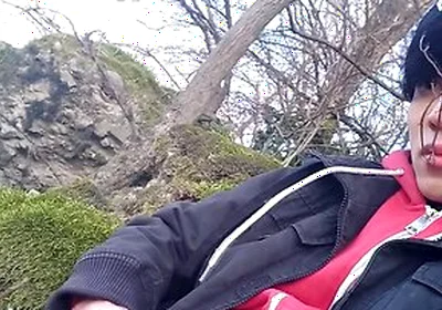 Gay Asian Twink Jon Arteen Wanks Outdoor Winter Risky, Ruined Orgasm, Big Cumshot Cleans Sperm Thigh