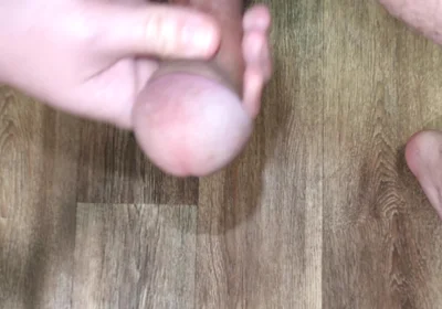 Kneeling Close-up Solo Masturbation at Home