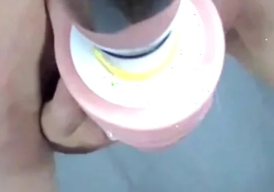 Fuck Machine with Anal Gaping and Self Creampie Pt1