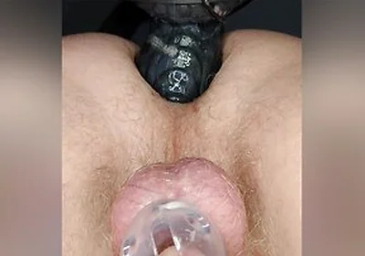 Caged Twink Fucked By Thick Dragon Cock