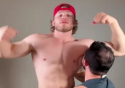 Muscle Stud Makes Boy Sniff Pits