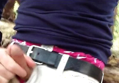 Caught Jerking-off In The Woods. I Found This Video Of Me Jacking Off When Someone Walks Up On Me