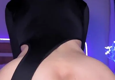 Femboy with Big Ass Rides a Dildo