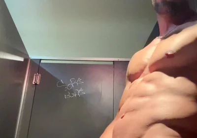 A Day of Risky Nudity Ends in Naked Masturbation on Ladies Bathroom