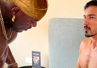 Big Booty Black Ass Gets Fucked Hard by Huge Columbian Dick