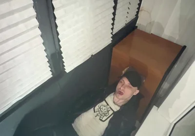 Leather Biker Piss on Leather Scally Chav Guy