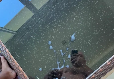 Cum on the Table Before Airbnb Checkout