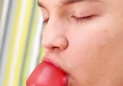 Big Rubber Dick Dildo for the Horny Teen Twink Boy