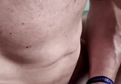 Coach Gives Massage to Hairy Rugby Player