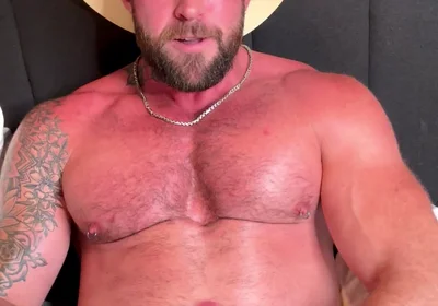 Cowboy Jerks off His Cock