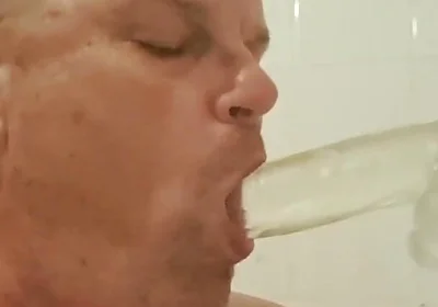 The Slut Is Clearly Addicted to Dildo Sucking