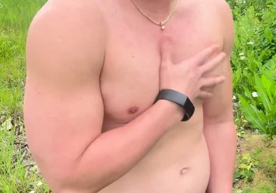 Muscular Asian Hunk Strips and Flexes Naked by the Highway Muscle Worship Jo & Cum Eating