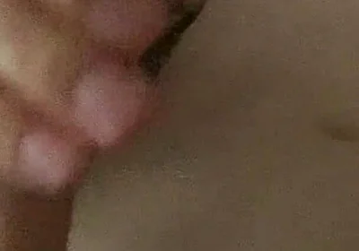 Twink Jerks off in His Bed and Cum on His Stomach