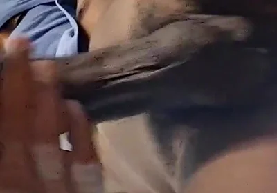 Squirts of Milk in Her Ass, She Was Full and with Her Ass Wide Open and Pleased