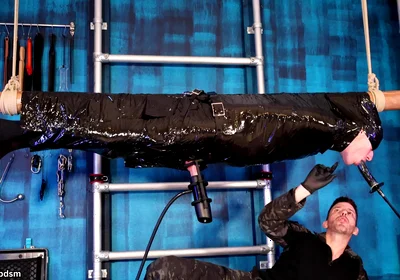 Suspended, Milked and Throat Fucked in Bondage 4K
