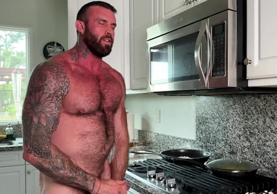 Sexy Chef Cooks with a Boner and Cups