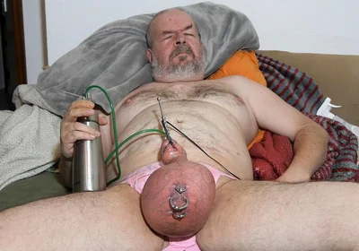 I Inflate My Scrotum! Unbelievable How Big It Gets!