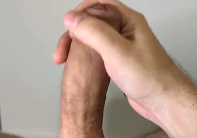 Simple POV Uncut Handjob with Thick Creamy Finish