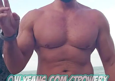 Soon Full Post Walking Naked on the Beach