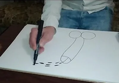 Stepdad Catches Stepson Drawing A Penis And Makes Him Ride His Thick Cock Bareback