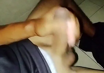 Touching My Cock in the Public Bathrooms Without Light