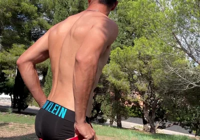 Short Risky Naked Flashing on Summer Day
