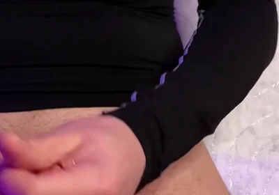 The Guy Jerks off His Big Dick After Training in the Gym and Gives You a Lot of His Load