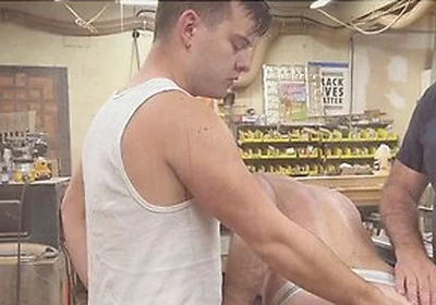 Hairy Bear Boss Seattle Stepdad Takes Ryan Russo To Work - Dilf Threeway Bareback