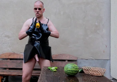 The Horny Rubber Gardener - Crushing Vegetables & Boot Care