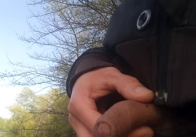 Jon Arteen Pulls Out His Beautiful Penis and Urinates Outdoors. Gay Porn with an Asian Twink