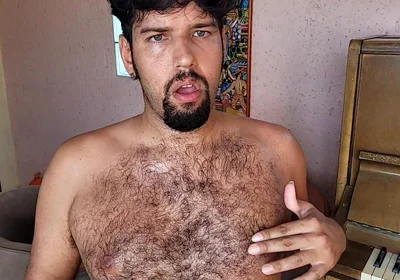 Hairy Bear Full Body Tease