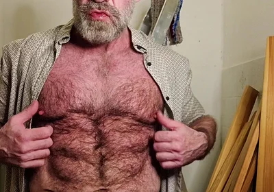 Hairy Dilf Gets Caught Wanking