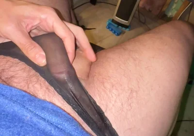 Impromptu Vibrator Makes My Cock Quickly so From Semi Hard to Ruined Cumshots