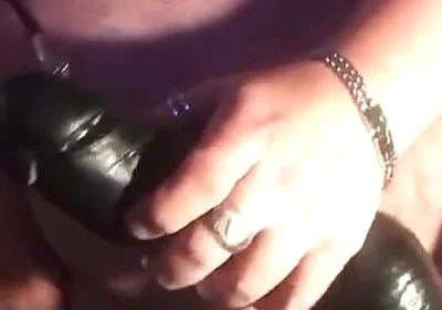 Big Dildo up Fat Man's Big Ass