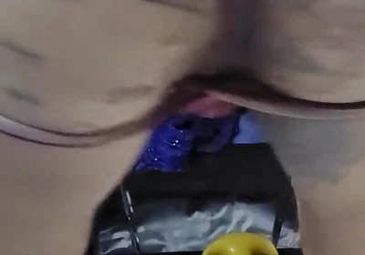 Butt slut ryan743 bounces on big dildo